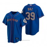 Maglia Baseball Uomo New York Mets Edwin Diaz Replica Blu