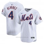 Maglia Baseball Uomo New York Mets Francisco Alvarez Home Limited Bianco