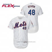 Maglia Baseball Uomo New York Mets Jacob Degrom Autentico Flex Base Bianco
