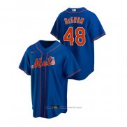 Maglia Baseball Uomo New York Mets Jacob Degrom Replica Alternato Blu