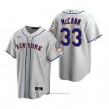 Maglia Baseball Uomo New York Mets James Mccann Replica Grigio