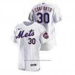 Maglia Baseball Uomo New York Mets Michael Conforto Autentico Bianco