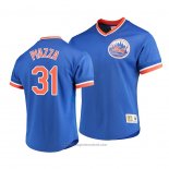 Maglia Baseball Uomo New York Mets Mike Piazza Cooperstown Collection Blu