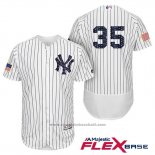 Maglia Baseball Uomo New York Yankees 2017 Stelle e Strisce Michael Pineda Bianco Flex Base