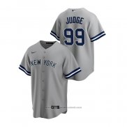 Maglia Baseball Uomo New York Yankees Aaron Judge Replica Road Grigio