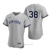 Maglia Baseball Uomo New York Yankees Andrew Heaney Autentico Road Grigio