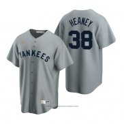 Maglia Baseball Uomo New York Yankees Andrew Heaney Cooperstown Collection Road Grigio