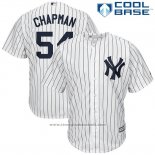 Maglia Baseball Uomo New York Yankees Aroldis Chapman Bianco Cool Base