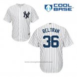Maglia Baseball Uomo New York Yankees Carlos Beltran 36 Bianco Home Cool Base