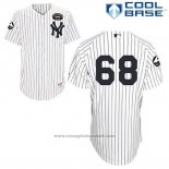 Maglia Baseball Uomo New York Yankees Dellin Betances 68 Bianco Gms The Boss Cool Base