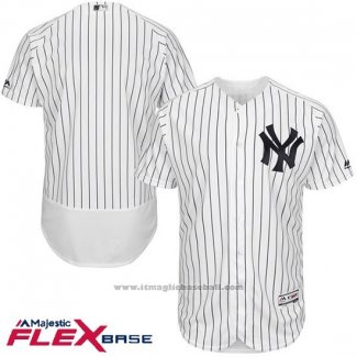 Maglia Baseball Uomo New York Yankees Flex Base Bianco Autentico Collection