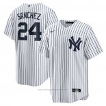 Maglia Baseball Uomo New York Yankees Gary Sanchez Primera Replica Bianco