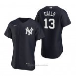 Maglia Baseball Uomo New York Yankees Joey Gallo Autentico Alternato Blu