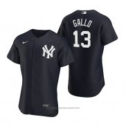 Maglia Baseball Uomo New York Yankees Joey Gallo Autentico Alternato Blu