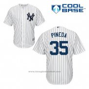 Maglia Baseball Uomo New York Yankees Michael Pineda 35 Bianco Home Cool Base