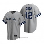 Maglia Baseball Uomo New York Yankees Rougned Odor Replica Road Grigio