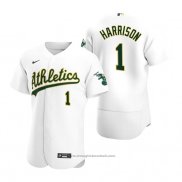 Maglia Baseball Uomo Oakland Athletics Josh Harrison Autentico Home Bianco