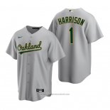 Maglia Baseball Uomo Oakland Athletics Josh Harrison Replica Road Grigio