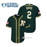 Maglia Baseball Uomo Oakland Athletics Khris Davis Cool Base Allenamento Primaverile 2019 Verde