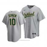 Maglia Baseball Uomo Oakland Athletics Marcus Semien Replica Road 2020 Grigio