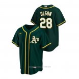 Maglia Baseball Uomo Oakland Athletics Matt Olson 2020 Replica Alternato Verde