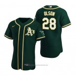 Maglia Baseball Uomo Oakland Athletics Matt Olson Autentico Alternato Verde