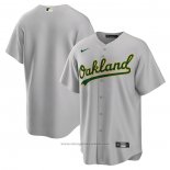 Maglia Baseball Uomo Oakland Athletics Road Replica Grigio