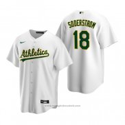 Maglia Baseball Uomo Oakland Athletics Tyler Soderstrom Replica 2020 Bianco