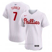 Maglia Baseball Uomo Philadelphia Phillies Trea Turner Home Elite Bianco