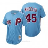 Maglia Baseball Uomo Philadelphia Phillies Zack Wheeler Autentico Cooperstown Collection Blu