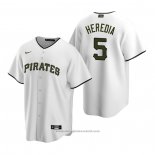 Maglia Baseball Uomo Pittsburgh Pirates Guillermo Heredia Alternato Replica Bianco