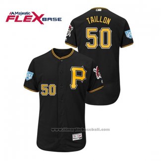 Maglia Baseball Uomo Pittsburgh Pirates Jameson Taillon 2019 Allenamento Primaverile Flex Base Nero