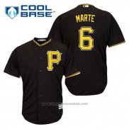 Maglia Baseball Uomo Pittsburgh Pirates Starling Marte 6 Nero Alternato Cool Base