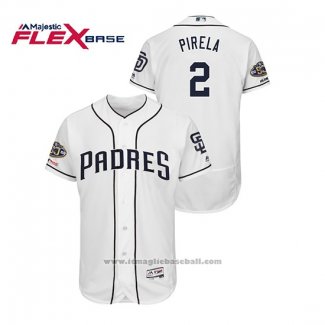 Maglia Baseball Uomo San Diego Padres Jose Pirela 150 Anniversario Flex Base Bianco