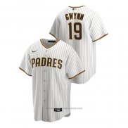 Maglia Baseball Uomo San Diego Padres Tony Gwynn Replica Home Bianco Marrone