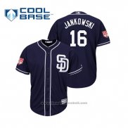 Maglia Baseball Uomo San Diego Padres Travis Jankowski Cool Base Allenamento Primaverile 2019 Blu