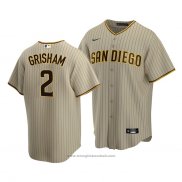 Maglia Baseball Uomo San Diego Padres Trent Grigioham Sand Replica Alternato Marrone