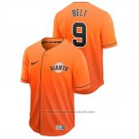 Maglia Baseball Uomo San Francisco Giants Brandon Belt Fade Autentico Arancione