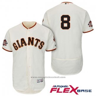 Maglia Baseball Uomo San Francisco Giants Hunter Pence Crema Home Flex Base