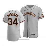 Maglia Baseball Uomo San Francisco Giants Kevin Gausman Autentico Road Grigio