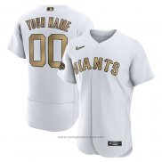 Maglia Baseball Uomo San Francisco Giants Personalizzate 2022 All Star Autentico Bianco