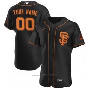 Maglia Baseball Uomo San Francisco Giants Personalizzate Alternato Autentico Nero