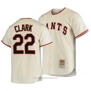 Maglia Baseball Uomo San Francisco Giants Will Clark Autentico Cooperstown Collection Primera 1954 Crema