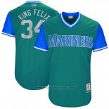 Maglia Baseball Uomo Seattle Mariners 2017 Little League World Series Felix Hernandez Verde