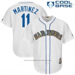 Maglia Baseball Uomo Seattle Mariners Edgar Martinez Bianco Cool Base