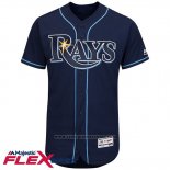 Maglia Baseball Uomo Tampa Bay Rays Blank Blu Flex Base Autentico Collection