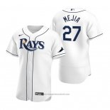 Maglia Baseball Uomo Tampa Bay Rays Francisco Mejia 27 Autentico Home Bianco