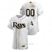 Maglia Baseball Uomo Tampa Bay Rays Personalizzate Golden Edition Authentic Bianco