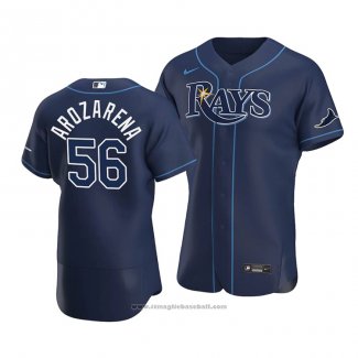 Maglia Baseball Uomo Tampa Bay Rays Randy Arozarena Autentico Alternato 2020 Blu