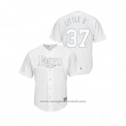 Maglia Baseball Uomo Tampa Bay Rays Travis D'arnaud 2019 Players Weekend Replica Bianco